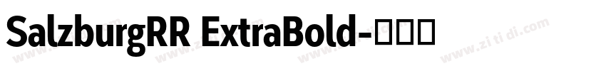 SalzburgRR ExtraBold字体转换